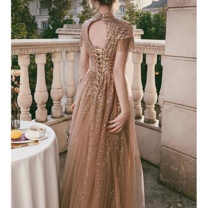 Sparkly Sequin Evening Dresses With Beads Elegant..