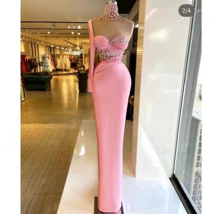 Pink Prom Dresses, 2023 Prom Dresses, Flowers..