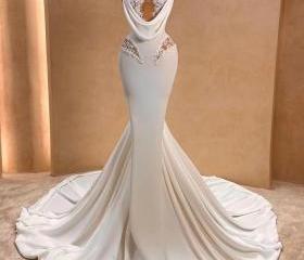 Mermaid White Wedding Dresses For Bride 2025 Spaghetti Straps Lace Product Dynamicrect 3391224 479437 1717657631 B9d1040b6e872daf9c2d440ecf3e2ed3