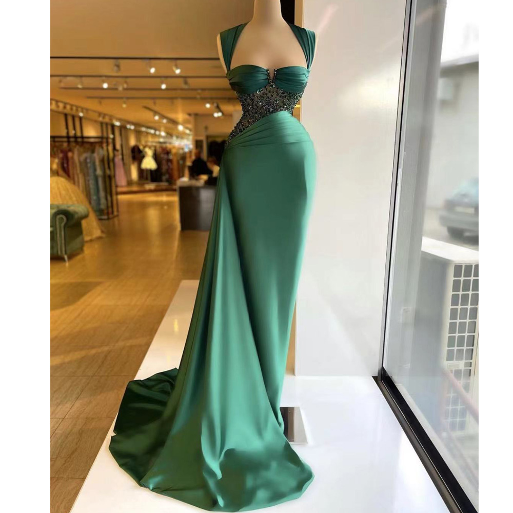 Green Prom Dresses, Sweetheart Neck Prom Dresses, Satin Prom Dresses, Mermaid Evening Dresses, Party Dresses, Evening Gowns, Fashion Party