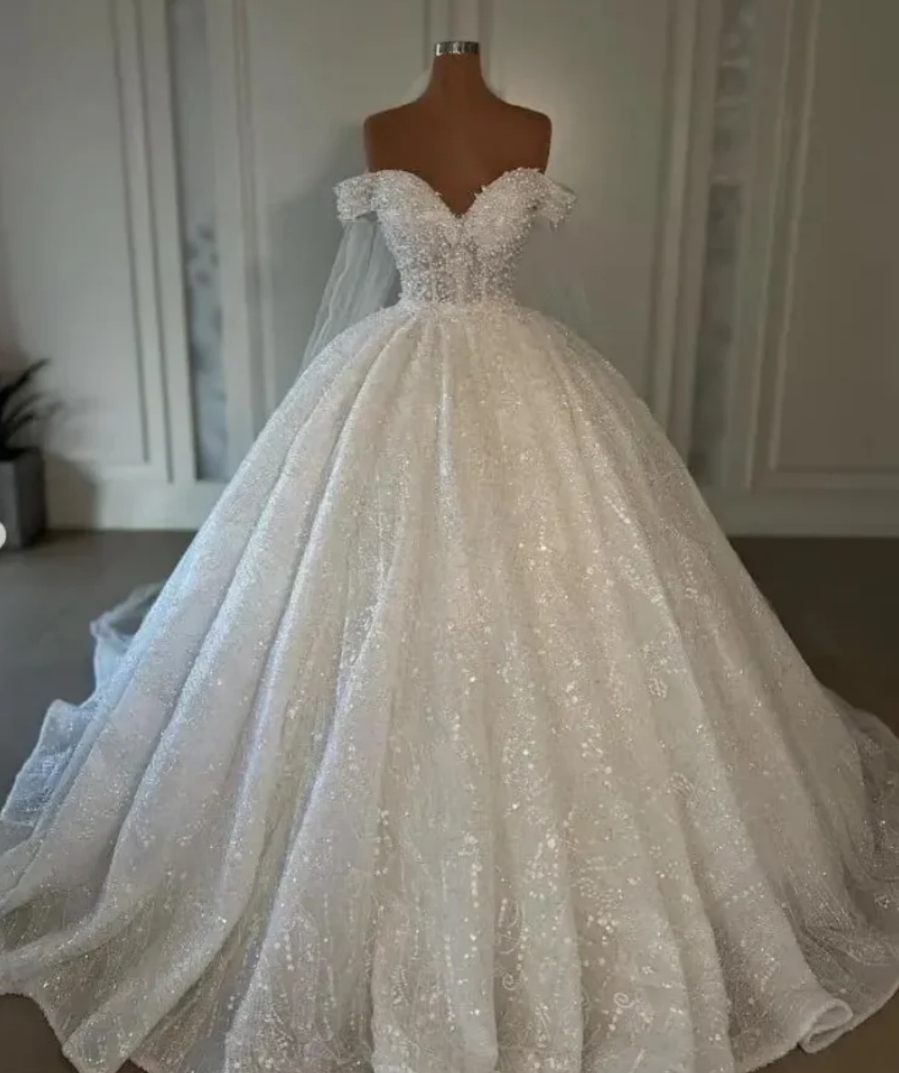 Sparkly Princess Wedding Dresses That Shine Like Stars