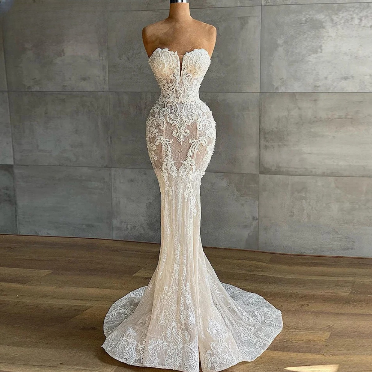 corset dress ivory PARIS CABARET DRESS