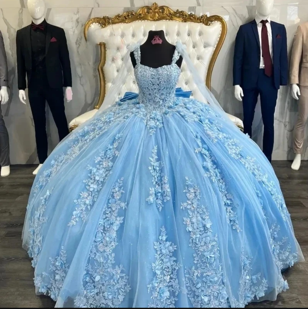 open lace back dress Royal Blue One Shoulder Sequin Princess Ball Gown Dress 44