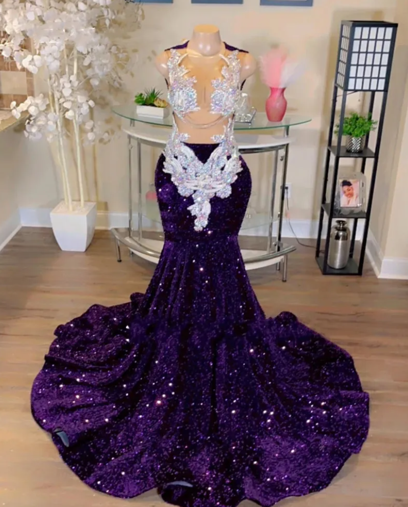 grape evening dress Primavera Couture 4336 Prom Dress - Grape